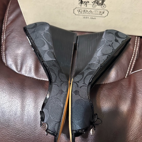 Coach peep toe wedges - Picture 5 of 6